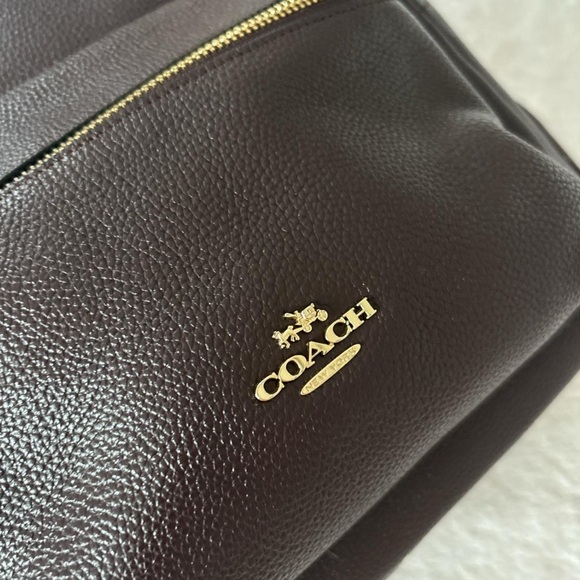 Coach Burgundy Mini Leather Backpack main image 8